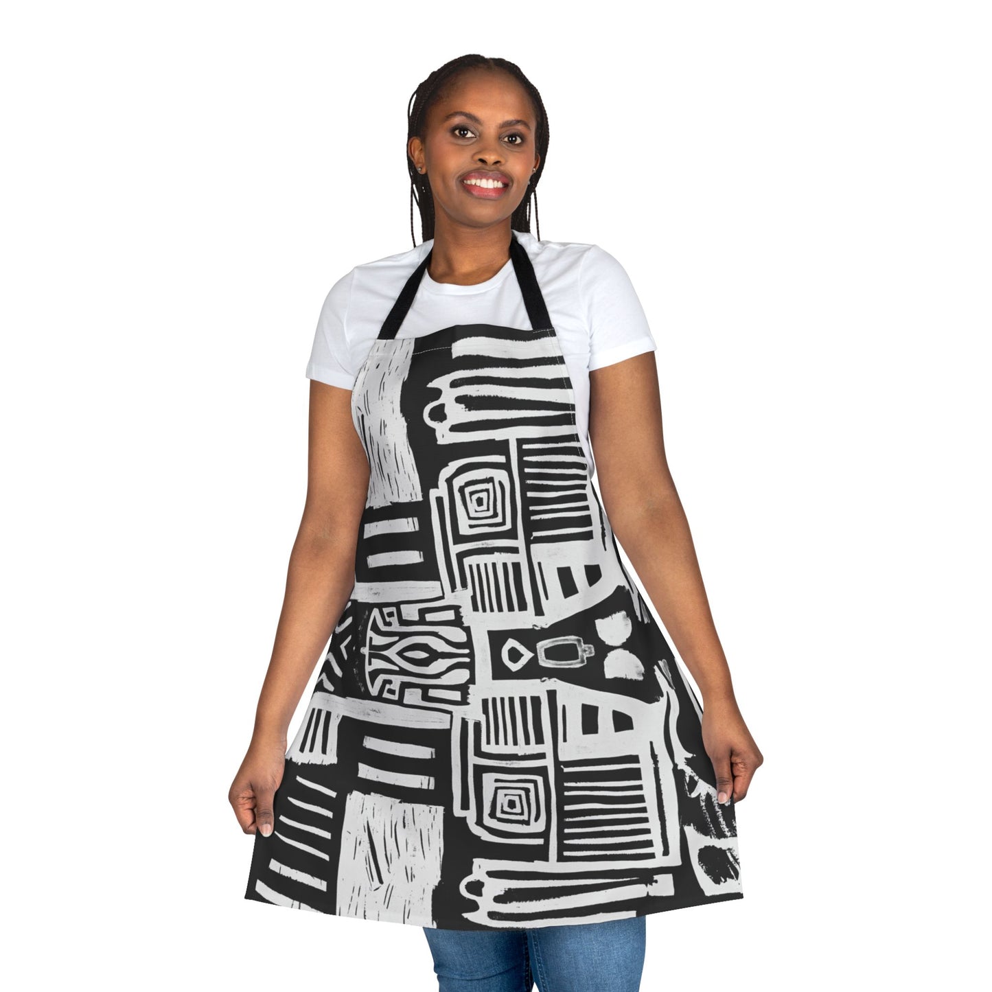 Monochrome - Black & White Apron - Kitchen Lovers and Crafters