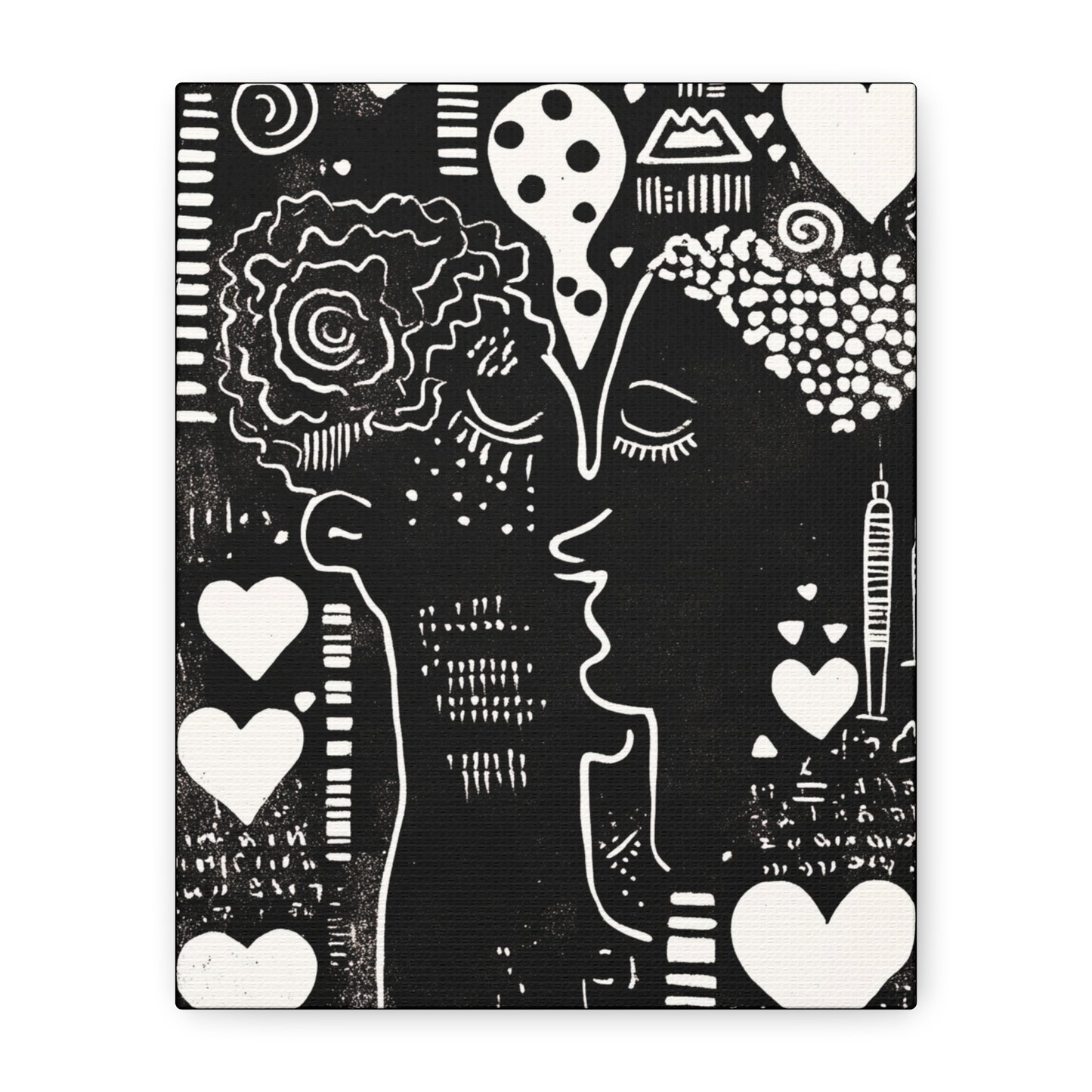 Black & White Canvas Wall Art | Love & Nostalgia