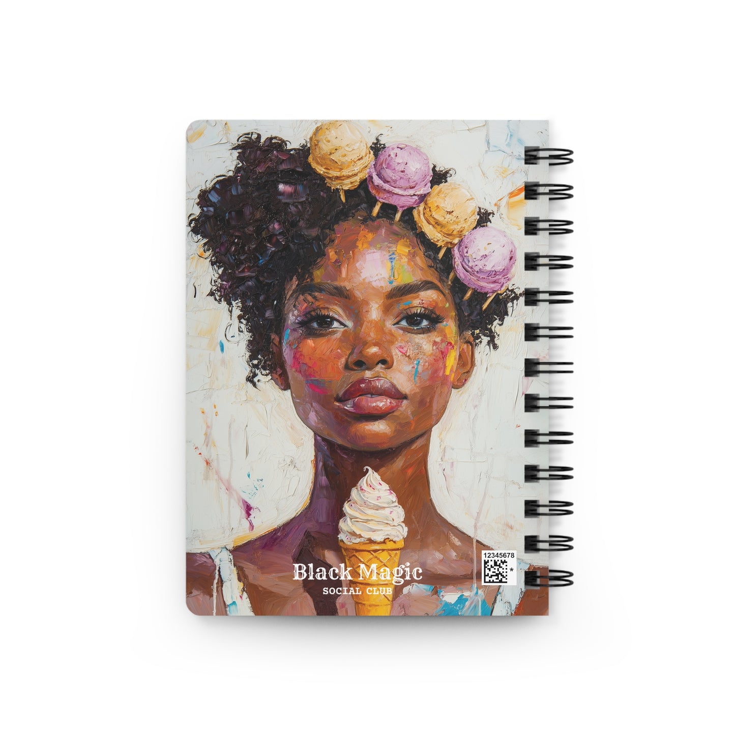 Loving You Inspired Journal – 70s Aesthetic, Black Woman Eating Ice Cream