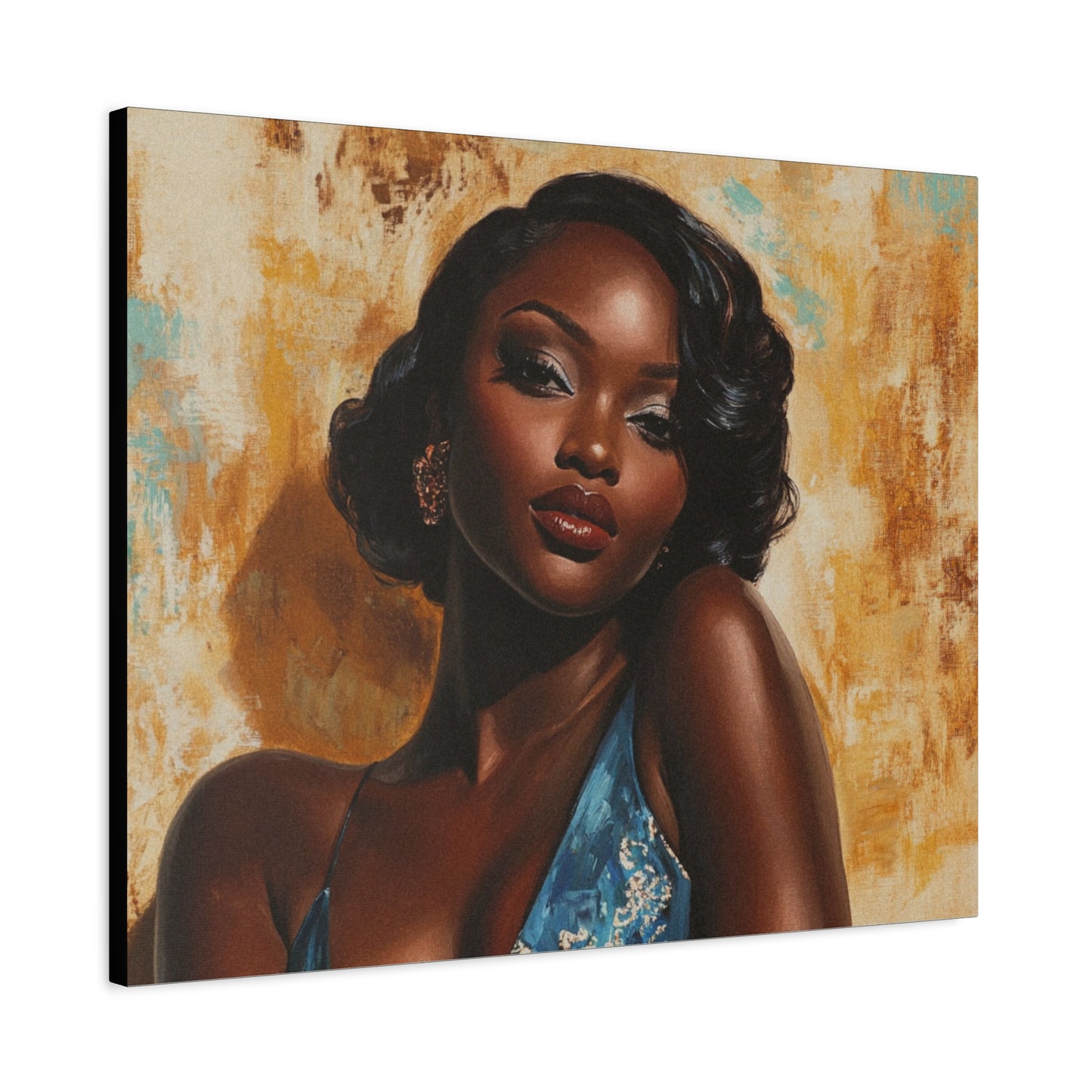 Vintage African American Glamour Canvas Art | Sunkissed