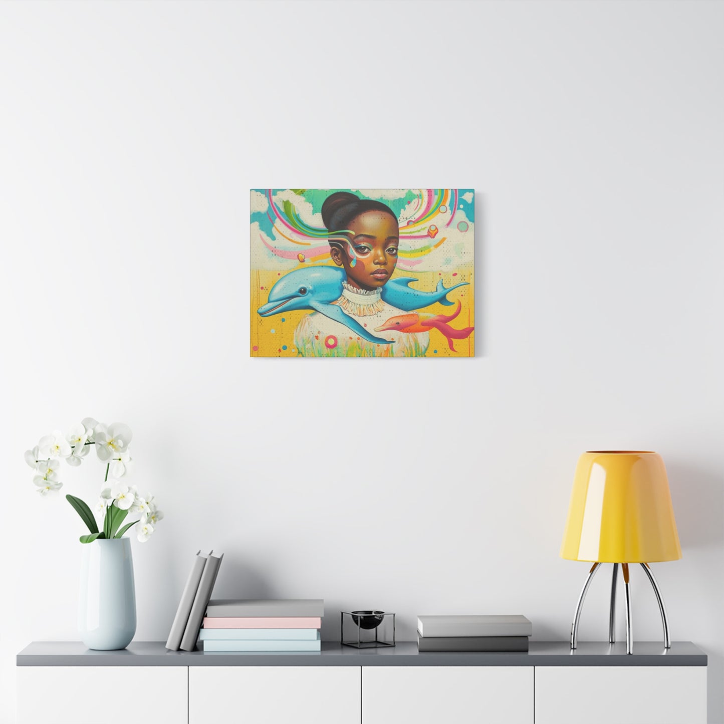 Vibrant Canvas Art for Nursery, Living Room or Hallway, Pastel