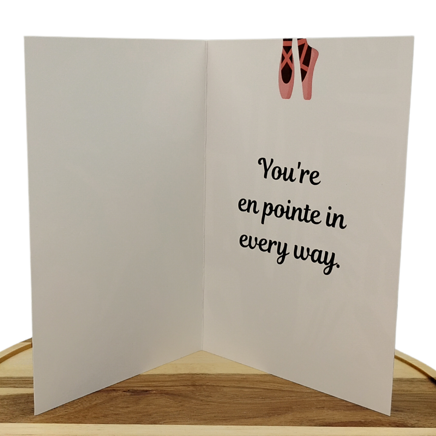 Black Ballerina Greeting Card - Dance-Inspired Card for All Occasions