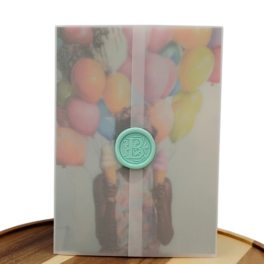 Ice Cream & Balloons - Happy Birthday Greeting Card