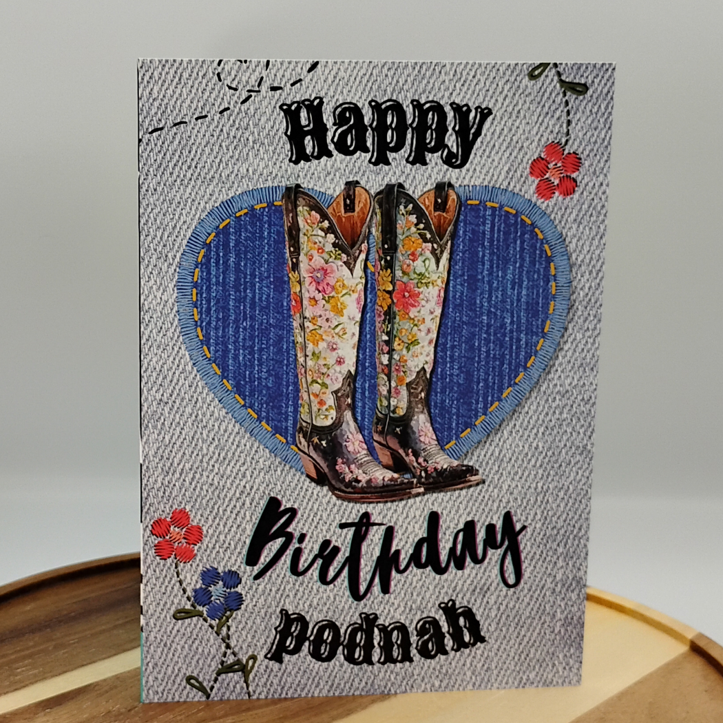 Giddy Up for a Great Birthday with Our "Happy Birthday Podnah!" Card
