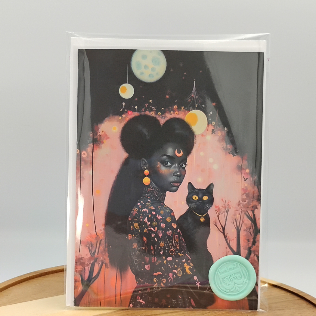 Spooky vibes | Halloween| Friendship | Gothy Vibes | Greeting Card