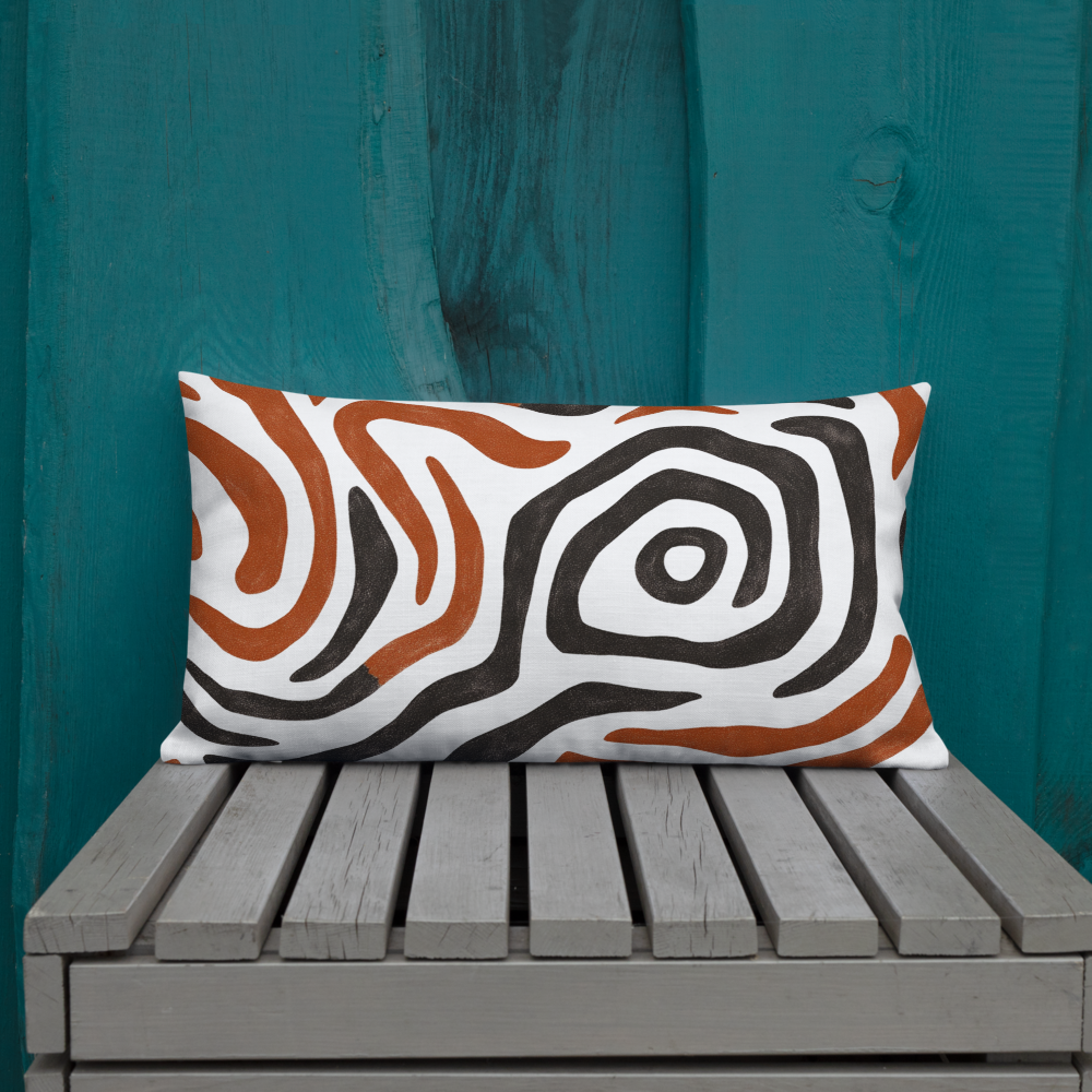 Black & Brown Pillow - Home Decor