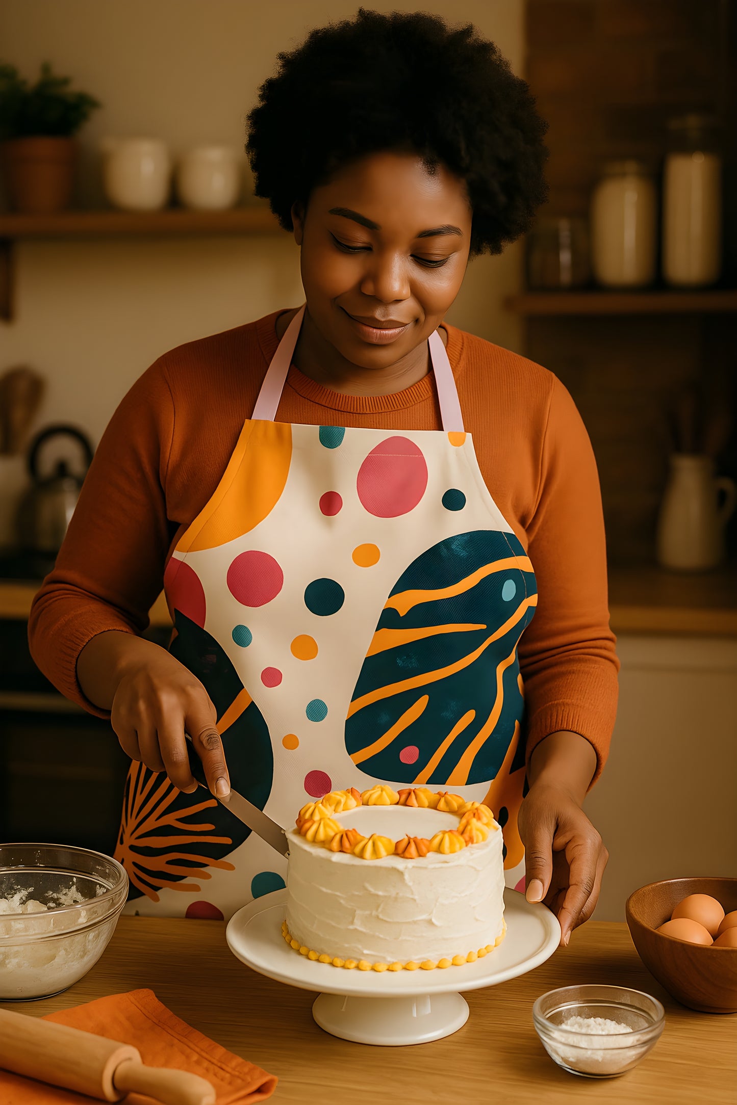 Funky and Vibrant Apron – Eye-Catching Cooking & Crafting