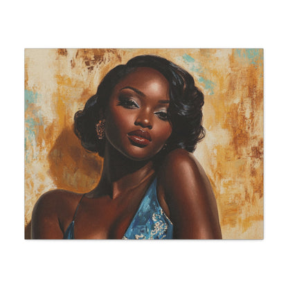 Vintage African American Glamour Canvas Art | Sunkissed