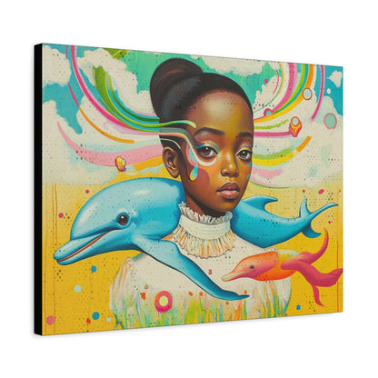 Vibrant Canvas Art for Nursery, Living Room or Hallway, Pastel