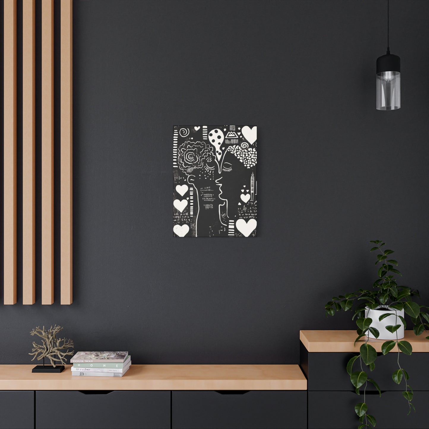 Black & White Canvas Wall Art | Love & Nostalgia