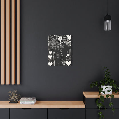Black & White Canvas Wall Art | Love & Nostalgia