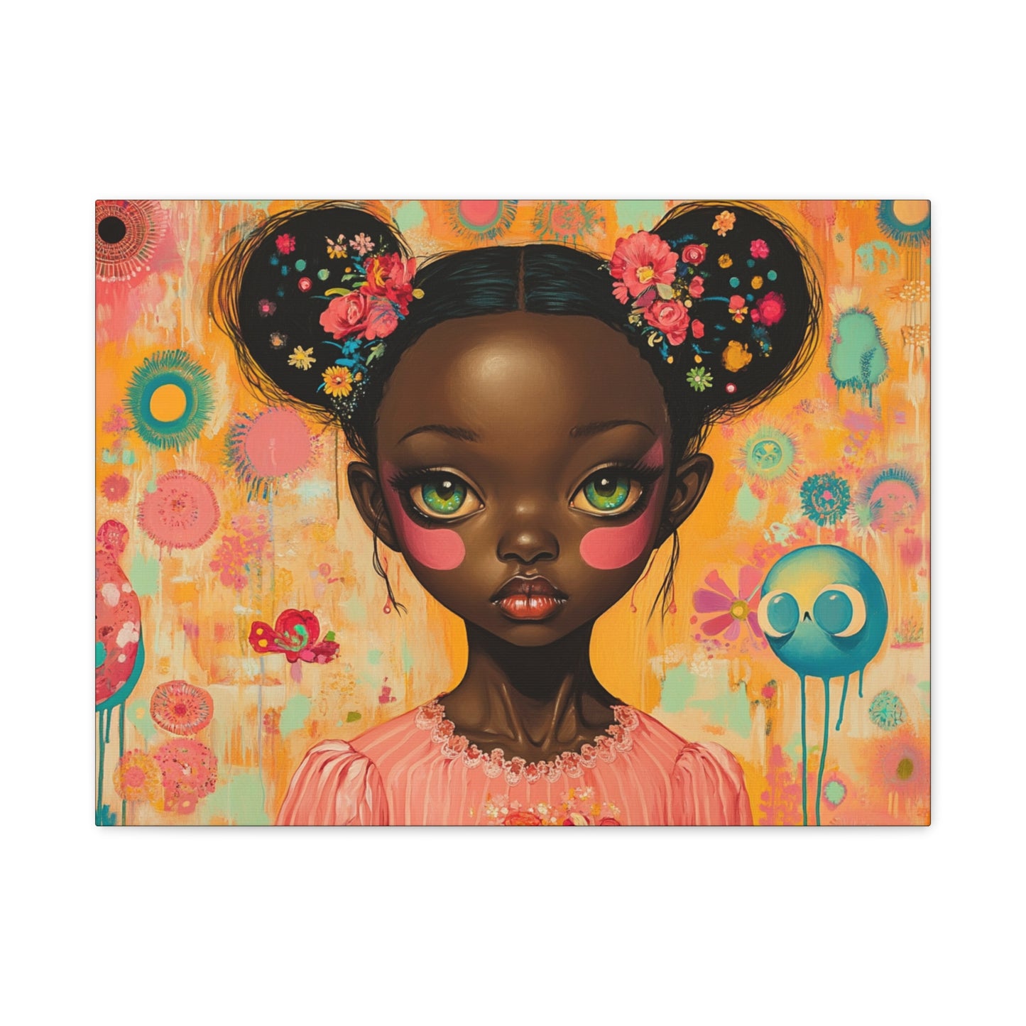 African American Pop Art Wall Canvas | On Bigger Eyes