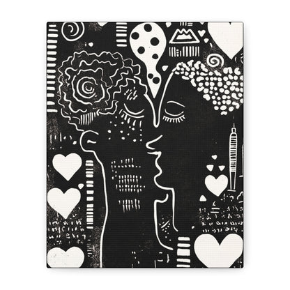 Black & White Canvas Wall Art | Love & Nostalgia