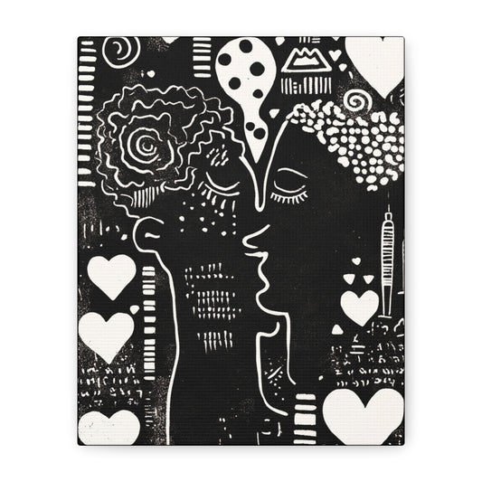 Black & White Canvas Wall Art | Love & Nostalgia
