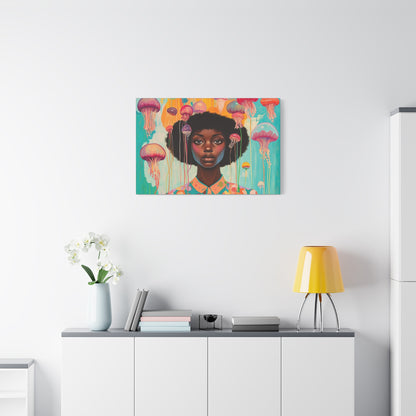 Jellyfish Canvas Art for Nursery, Living Room or Hallway