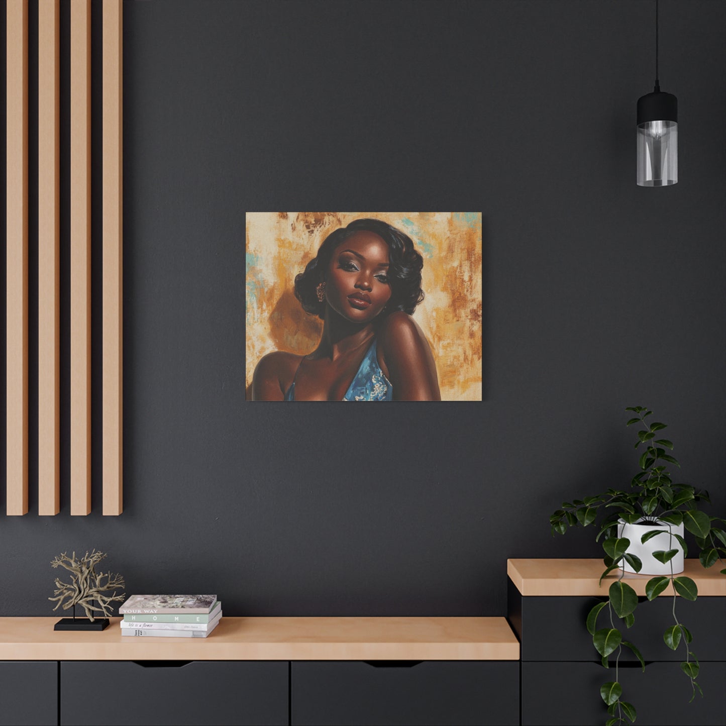 Vintage African American Glamour Canvas Art | Sunkissed