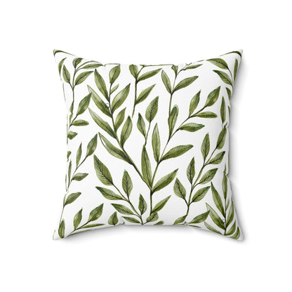 Black Woman, Yellow Bird & Flowers Art | Square Pillow with Zipper | 4 sizes