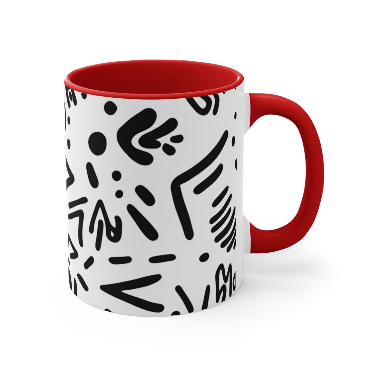 Artistic Accent Mug for Home Decor, Unique Coffee Cup, Stylish Drinkware