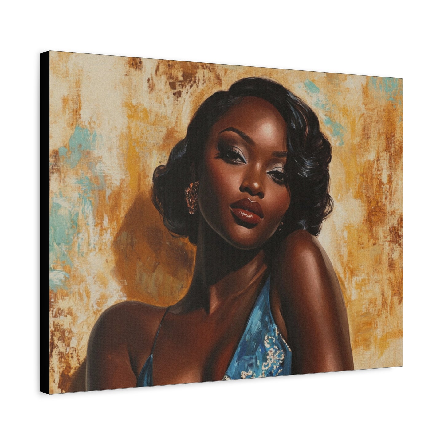 Vintage African American Glamour Canvas Art | Sunkissed