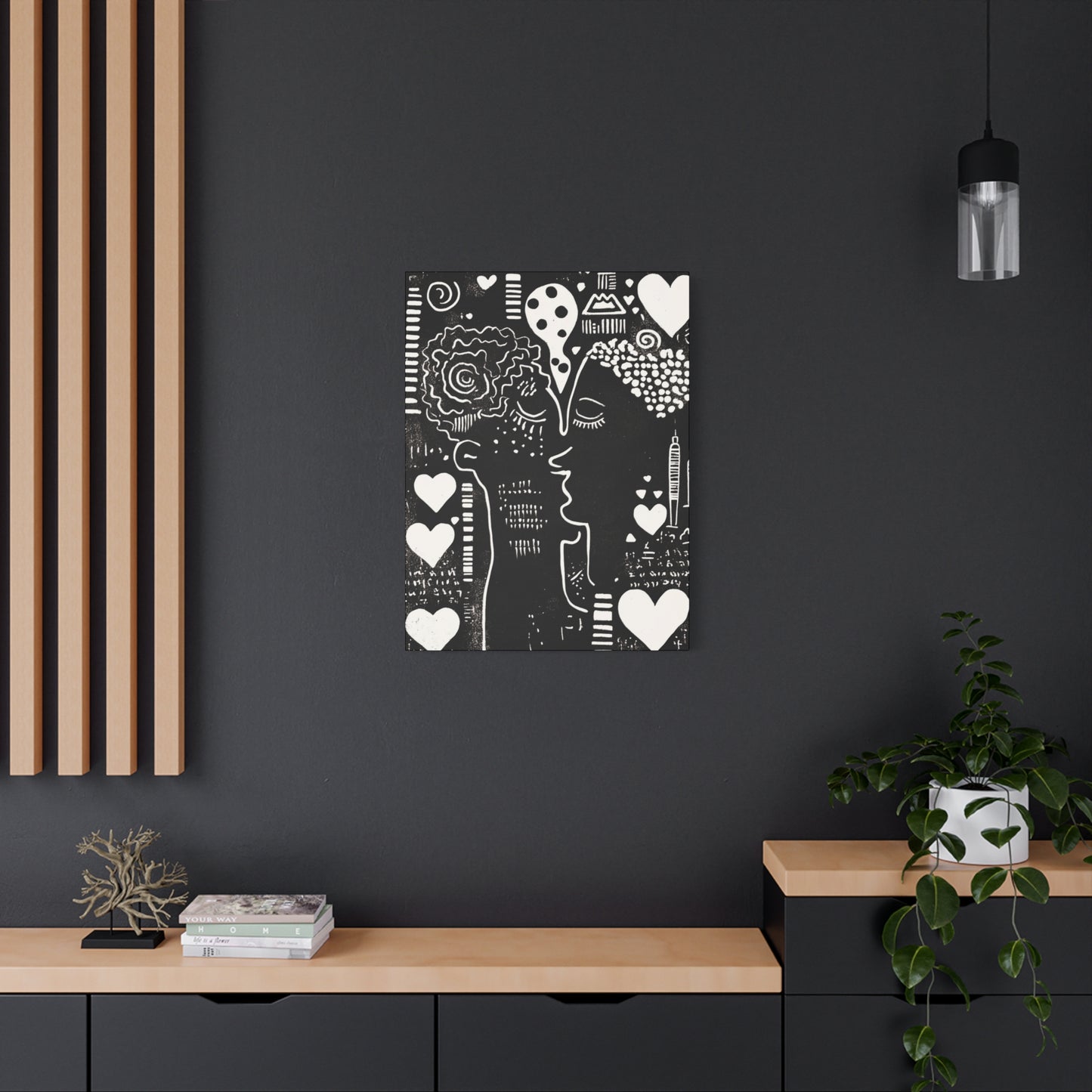 Black & White Canvas Wall Art | Love & Nostalgia
