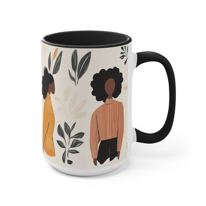 Boho Accent Mug for Plant Lovers, Cozy, Gift for Gardeners