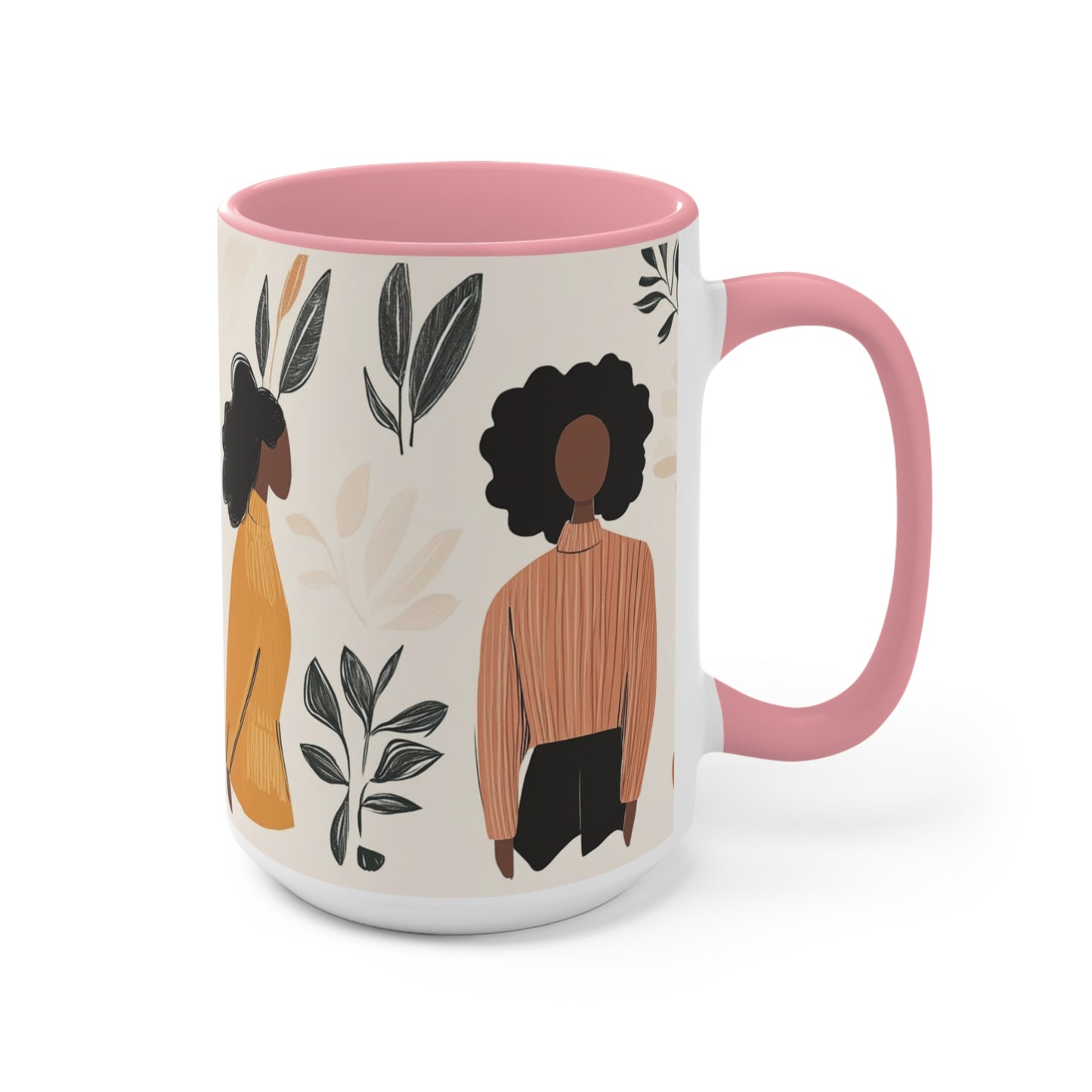 Boho Accent Mug for Plant Lovers, Cozy, Gift for Gardeners