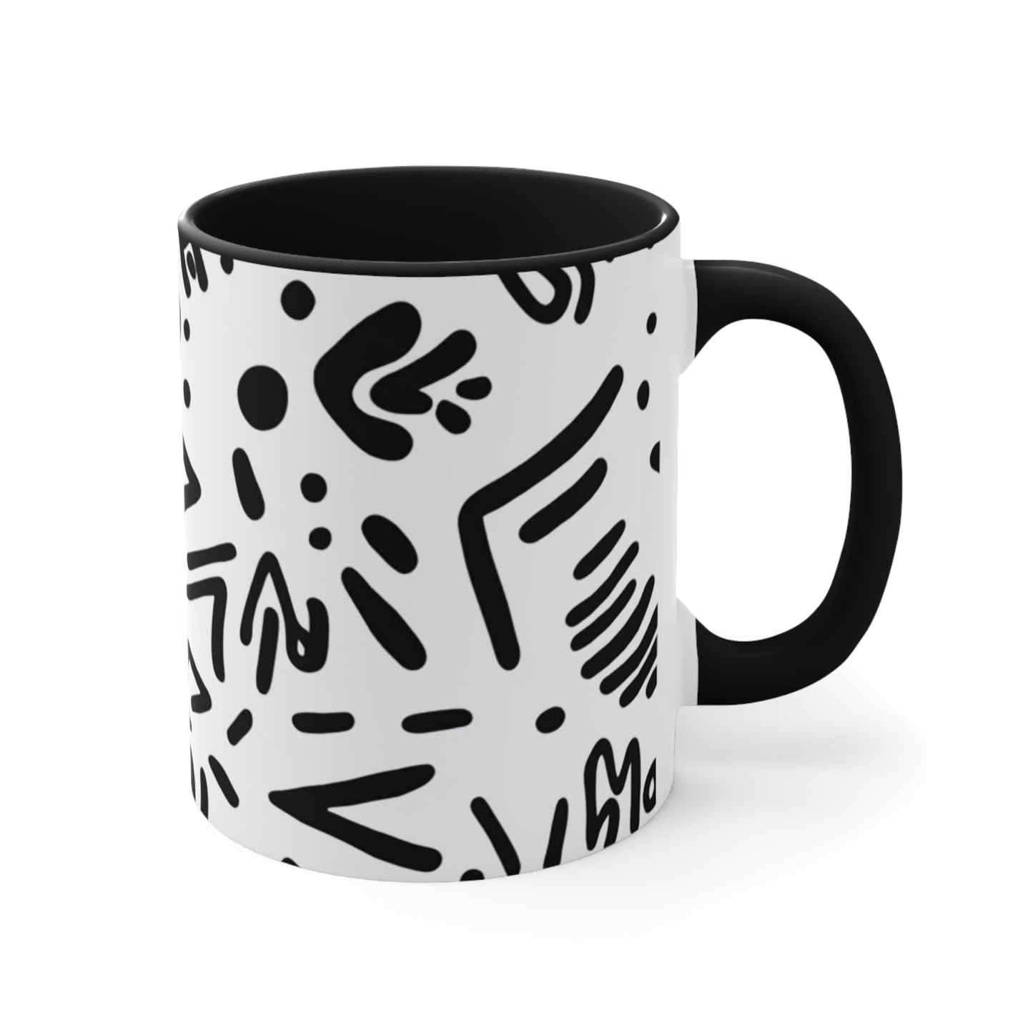Artistic Accent Mug for Home Decor, Unique Coffee Cup, Stylish Drinkware