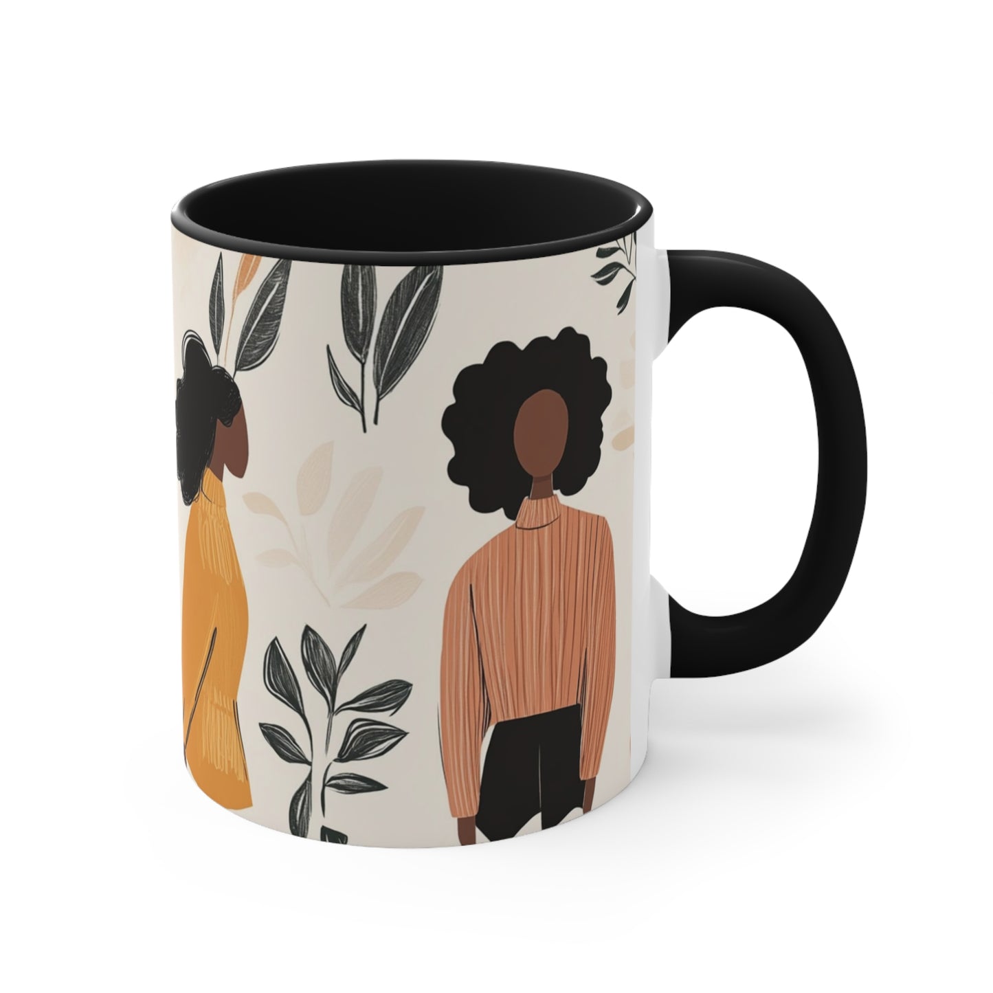 Boho Accent Mug for Plant Lovers, Cozy, Gift for Gardeners