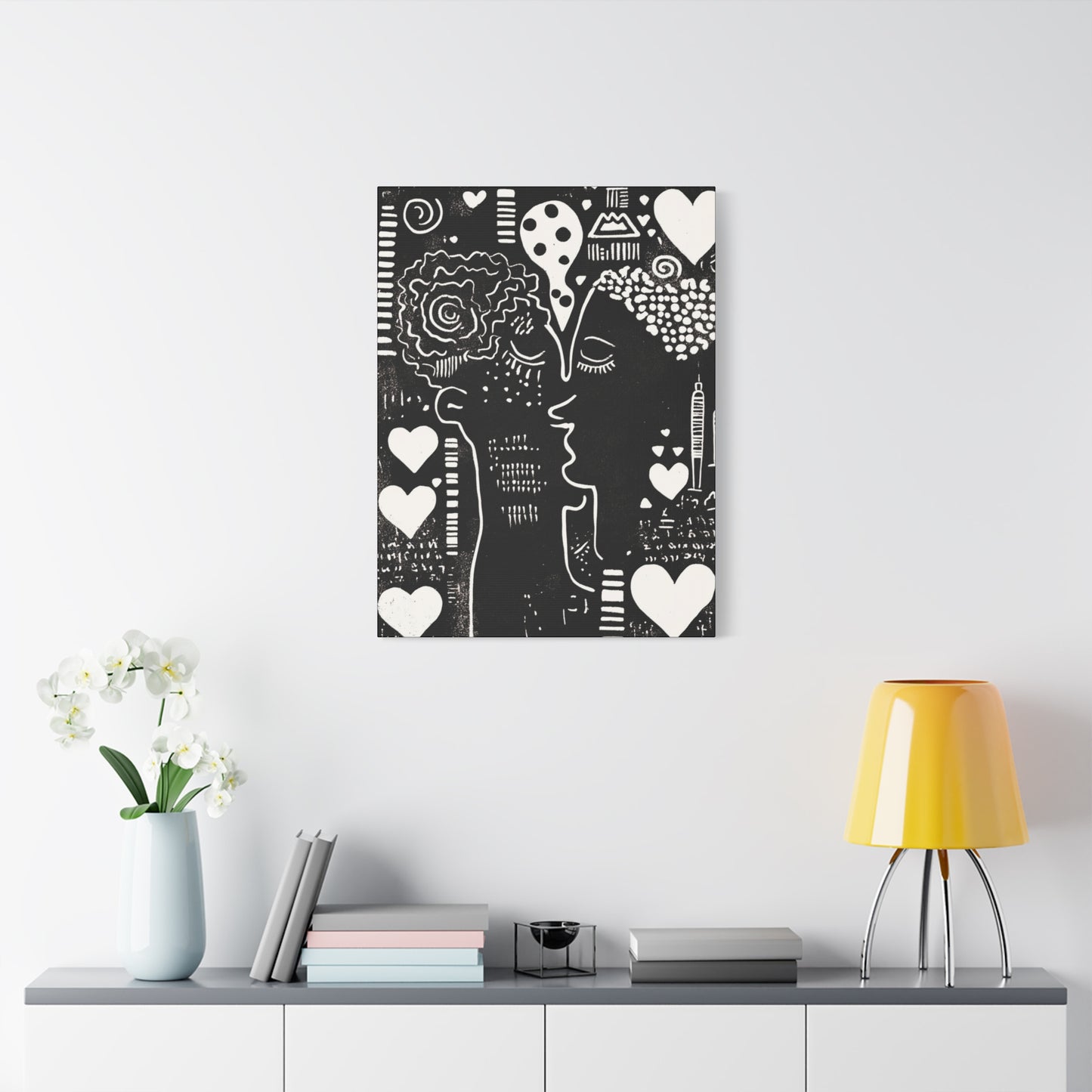 Black & White Canvas Wall Art | Love & Nostalgia