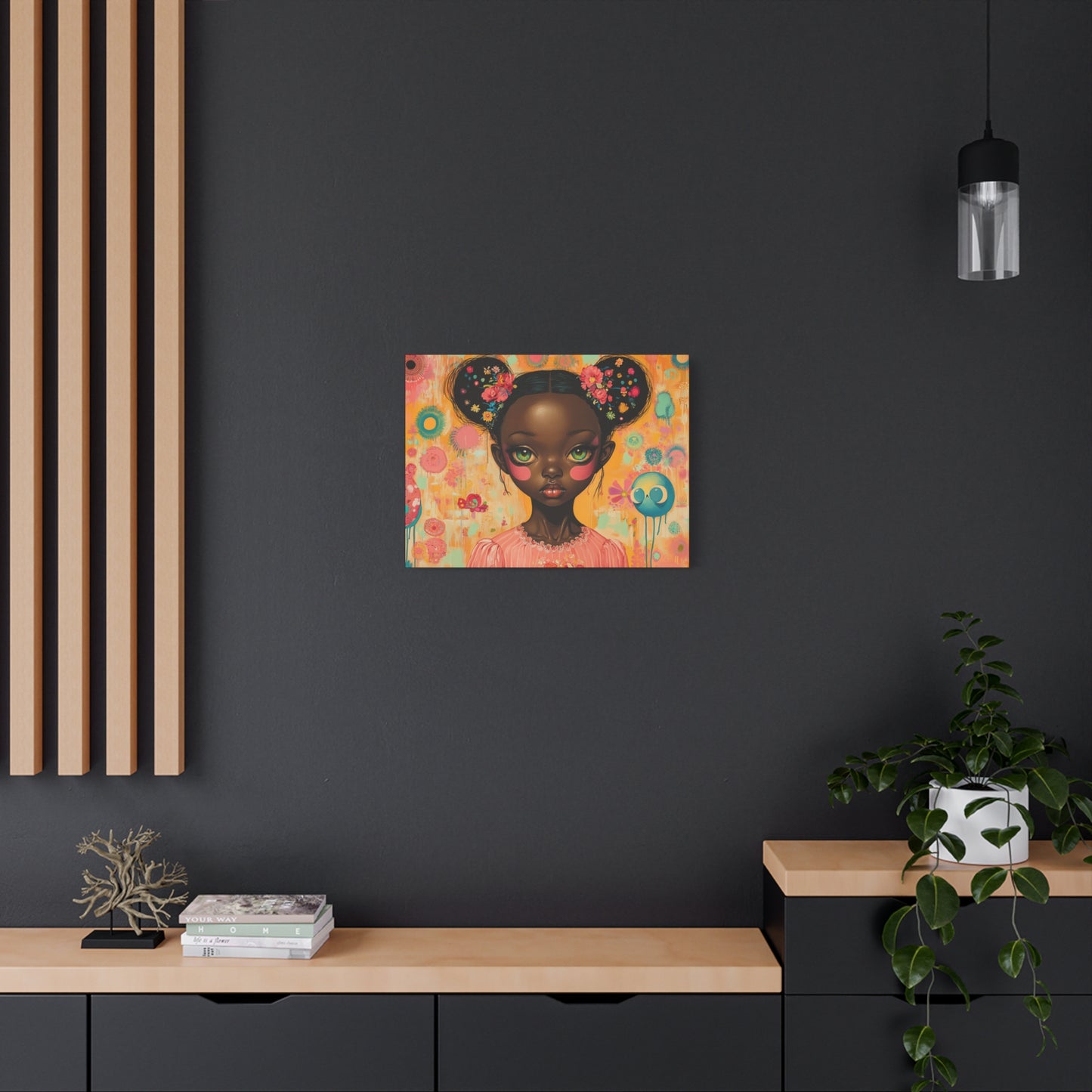 African American Pop Art Wall Canvas | On Bigger Eyes