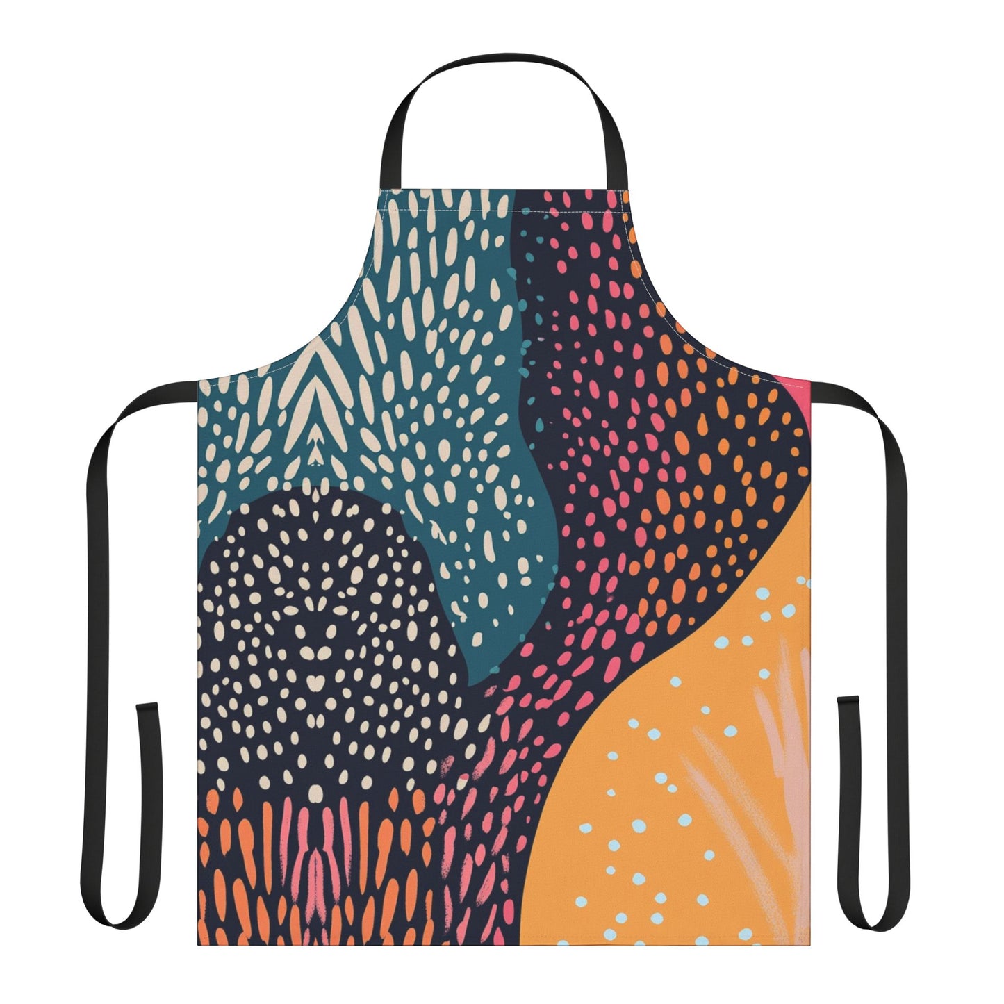 Artistic Dot Pattern Colorful Apron - Kitchen Wear for Creative Cooks