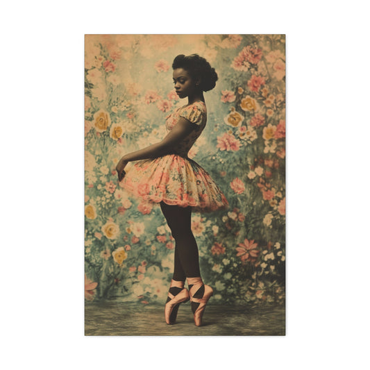 Vintage Black Ballerina Tutu Wall Art | For Dance Lovers & Home Decor
