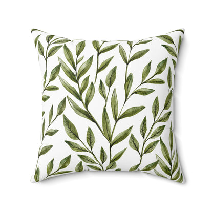 Black Woman, Yellow Bird & Flowers Art | Square Pillow with Zipper | 4 sizes