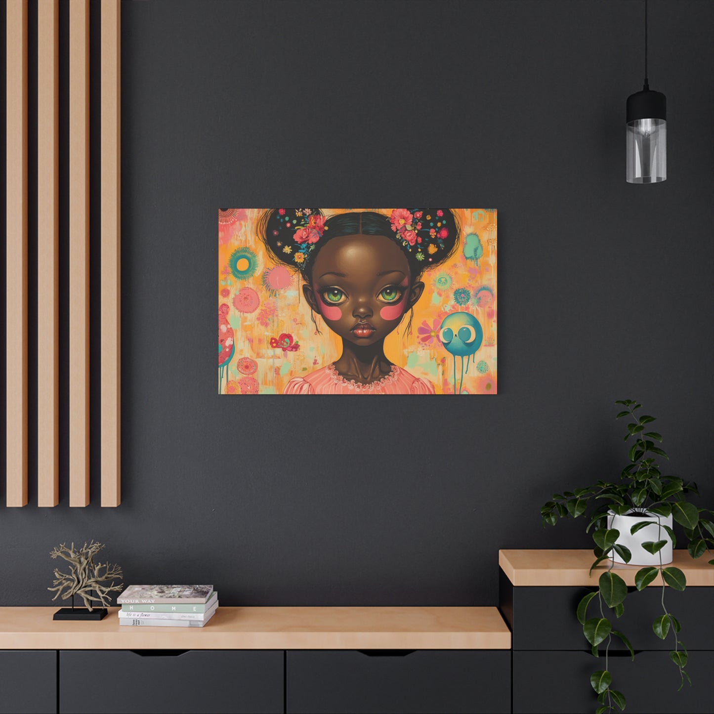 African American Pop Art Wall Canvas | On Bigger Eyes