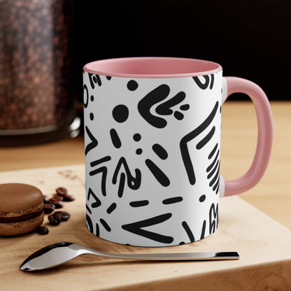 Artistic Accent Mug for Home Decor, Unique Coffee Cup, Stylish Drinkware