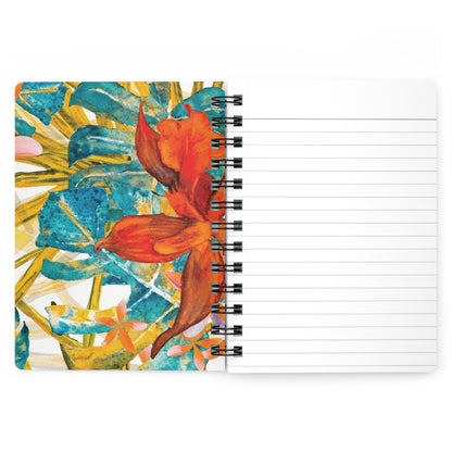 Flowers, Water, and Black Woman | Spiral Bound & Lined Journal