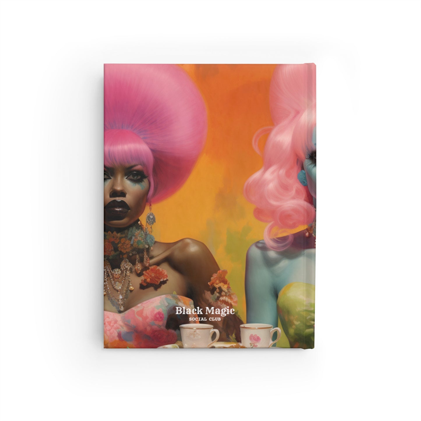 Trippy Space Journal – Pastel Aliens & Psychedelic Art Hardcover Notebook