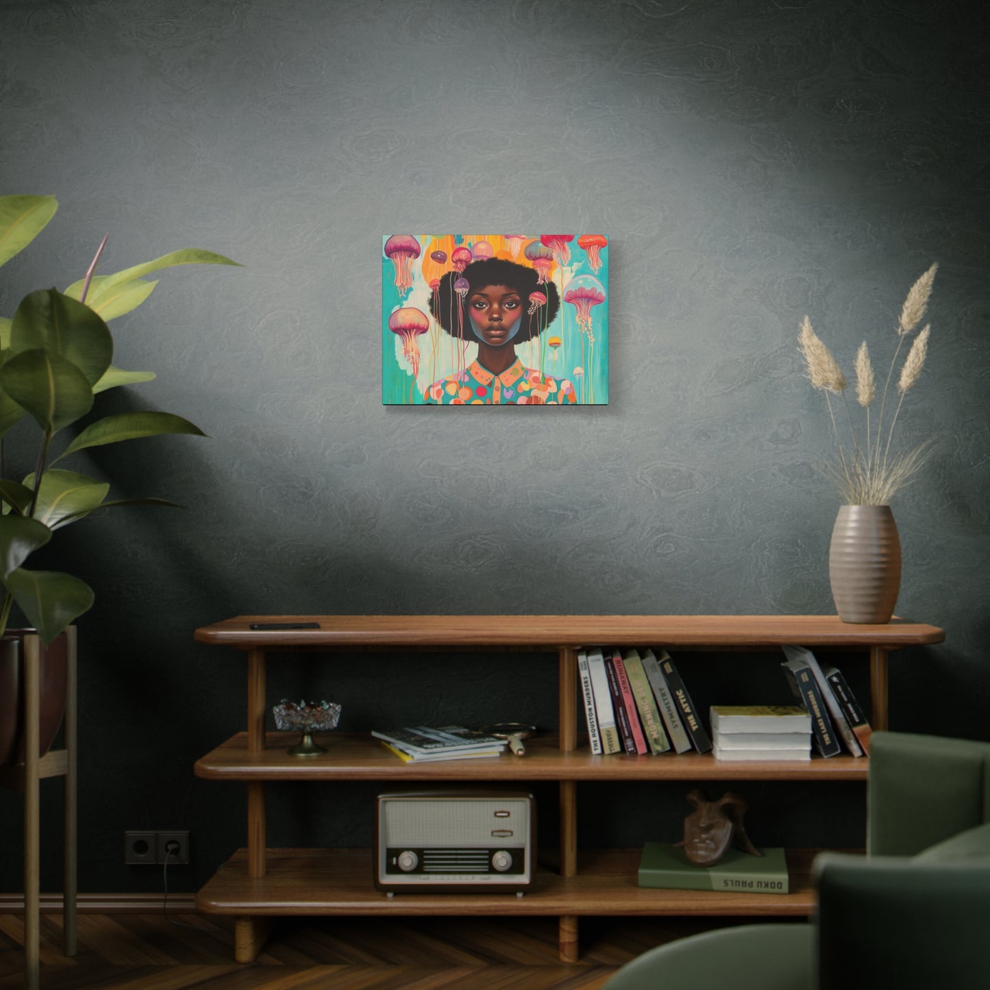 Jellyfish Canvas Art for Nursery, Living Room or Hallway