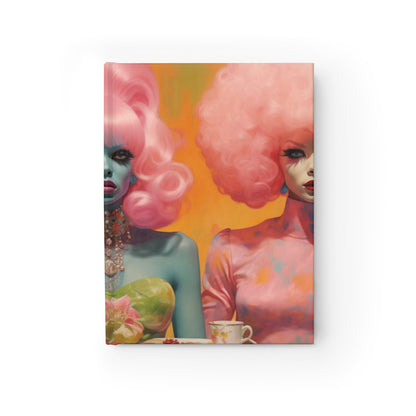 Trippy Space Journal – Pastel Aliens & Psychedelic Art Hardcover Notebook