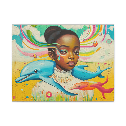 Vibrant Canvas Art for Nursery, Living Room or Hallway, Pastel