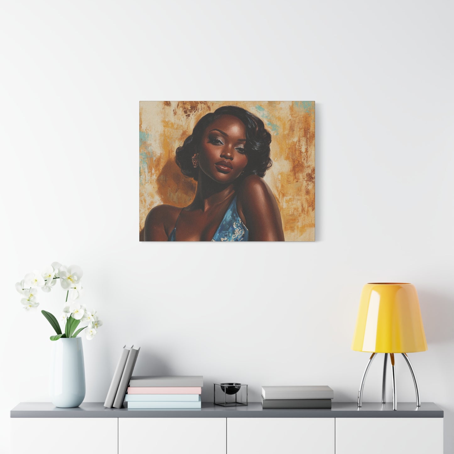 Vintage African American Glamour Canvas Art | Sunkissed