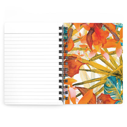 Flowers, Water, and Black Woman | Spiral Bound & Lined Journal