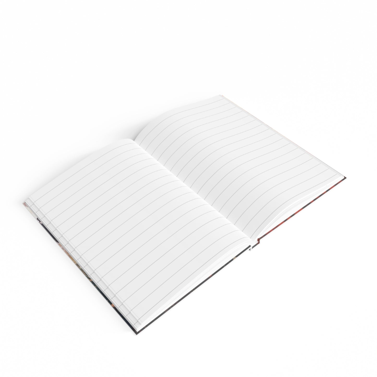 Black Girls in Flower Field, Natural Hair Hardcover Journal for Writing, Lined