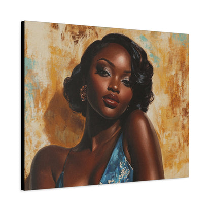 Vintage African American Glamour Canvas Art | Sunkissed