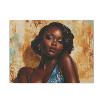 Vintage African American Glamour Canvas Art | Sunkissed