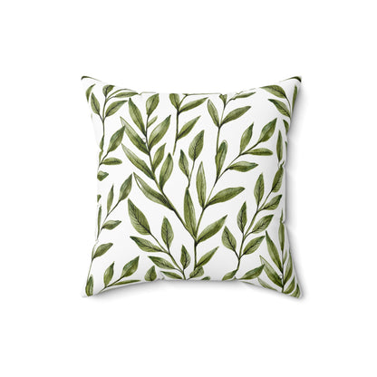 Black Woman, Yellow Bird & Flowers Art | Square Pillow with Zipper | 4 sizes