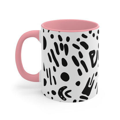 Artistic Accent Mug for Home Decor, Unique Coffee Cup, Stylish Drinkware