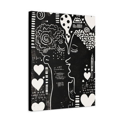 Black & White Canvas Wall Art | Love & Nostalgia