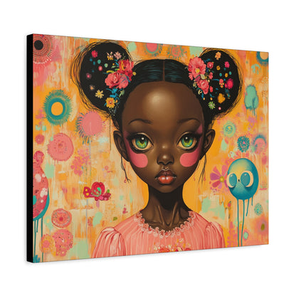African American Pop Art Wall Canvas | On Bigger Eyes
