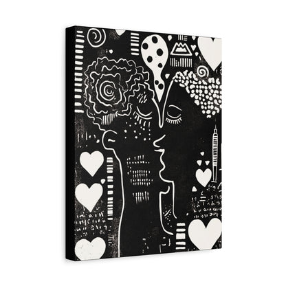 Black & White Canvas Wall Art | Love & Nostalgia
